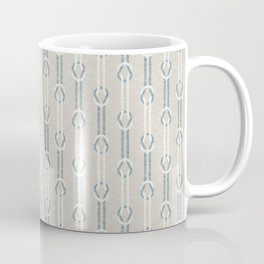 nautical square knots - blue and khaki Coffee Mug