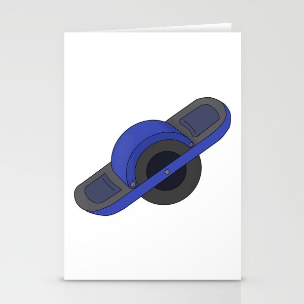 Blue One Wheel Stationery Cards