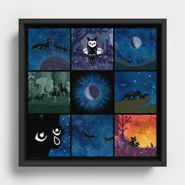 Scenes from "To the Moon and Back" Framed Canvas