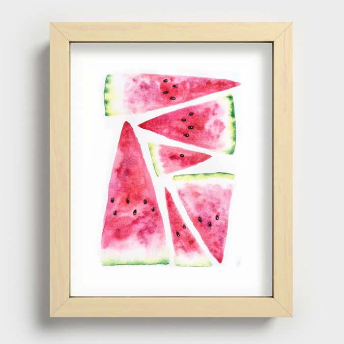 Watermelon Recessed Framed Print