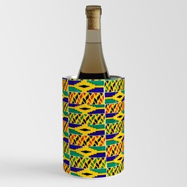 Kente African Ghana Pattern Wine Chiller