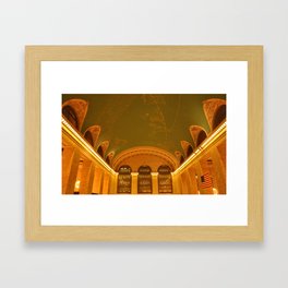 Grand Central Ceiling Framed Art Print