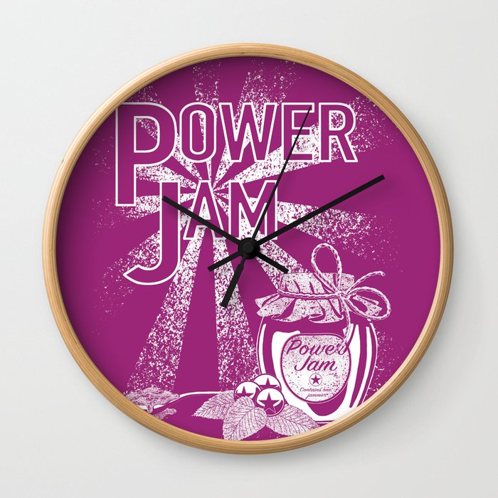Power Jam graphic Wall Clock