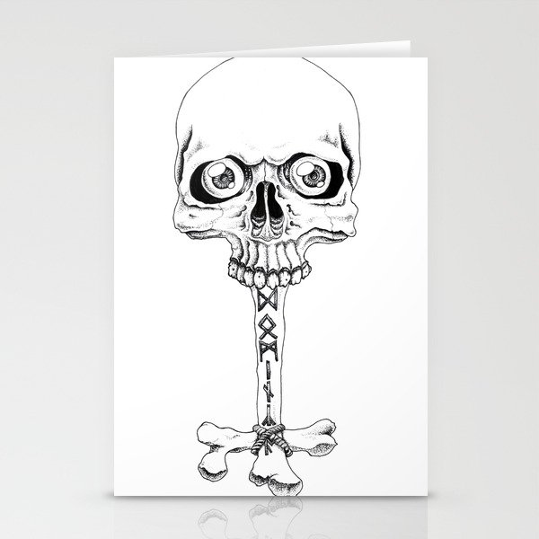 Skull and Bones Stationery Cards