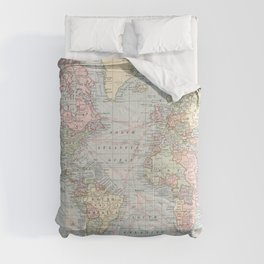 Vintage World Map (1901) Comforter