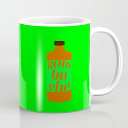Kombucha Coffee Mug | Drink, Cute, Hip, Typography, Graphicdesign, Neon, Kale, Fermented, Pop, Green 