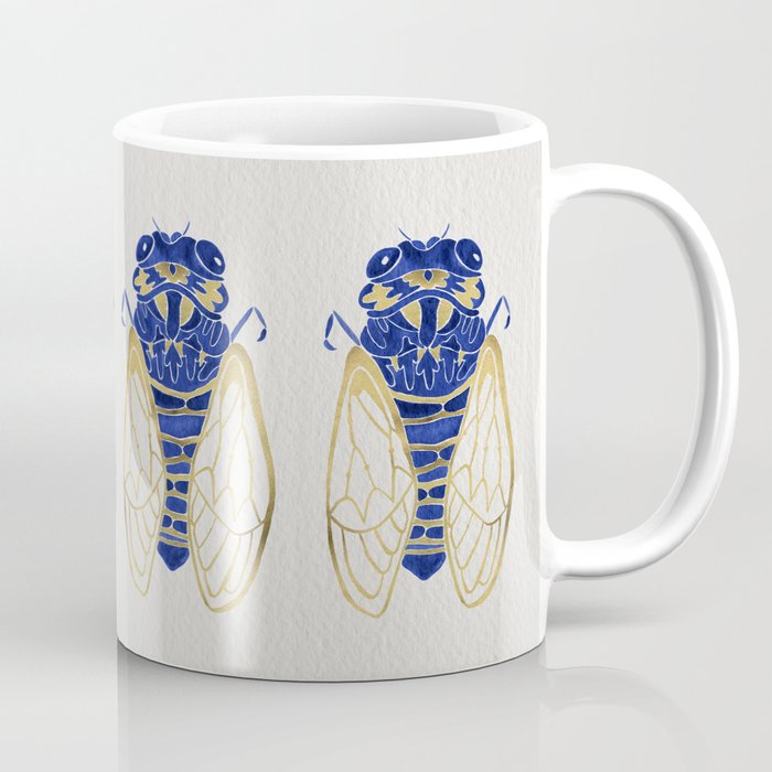 Cicada – Navy & Gold Coffee Mug