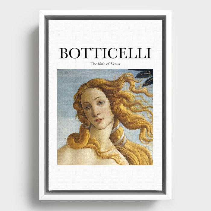 Botticelli - The birth of Venus Framed Canvas