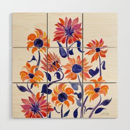 Sunflowers – Sunset Palette Wood Wall Art