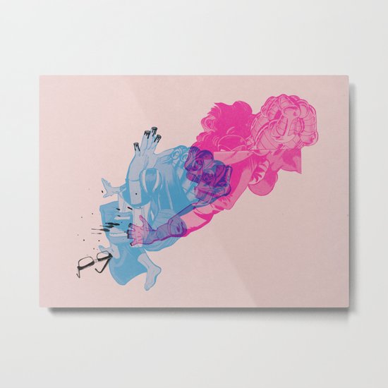 Nerd /// Fight Metal Print