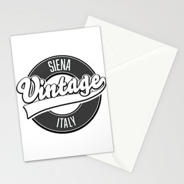 Siena italy vintage style logo. Stationery Card