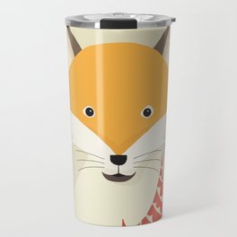 Whimsical Red Fox Travel Mug