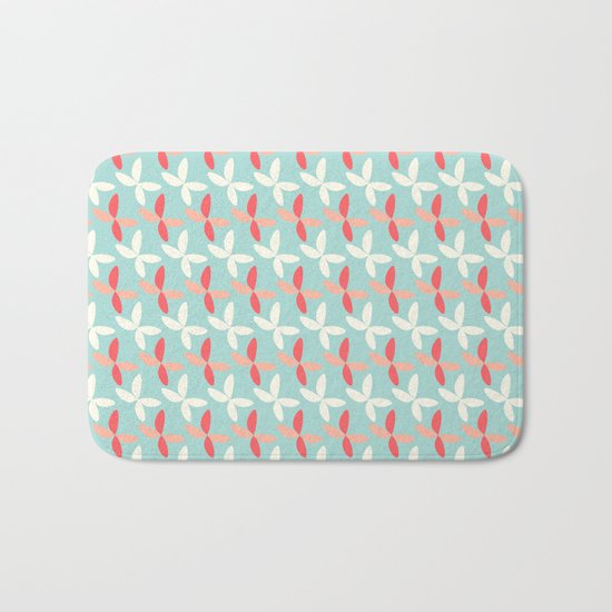 butterfly pattern retro color Bath Mat
