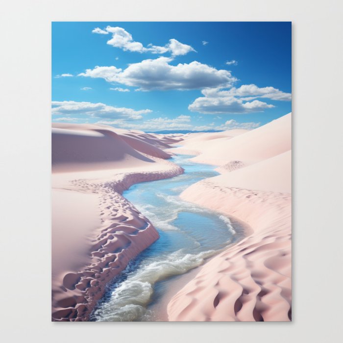 Tranquil Sunrise over Ocean and Beach Canvas Print