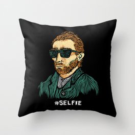Van Gogh: Master of the #Selfie Throw Pillow