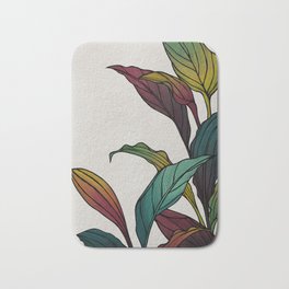 Exotic Colorful Leaves No. 1 Bath Mat