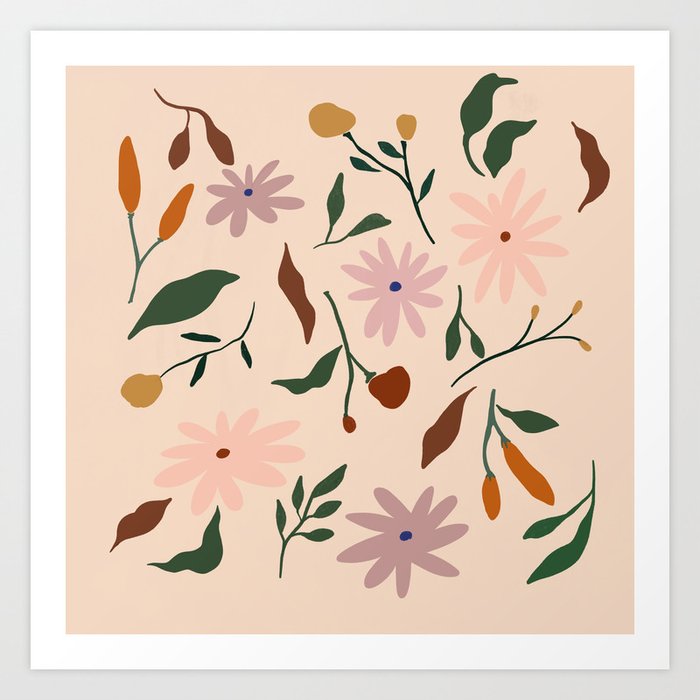 Flower Pattern Art Print