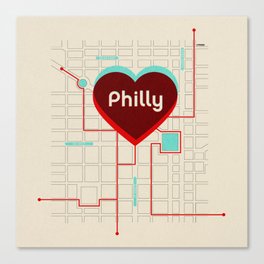 Philly In Transit Canvas Print