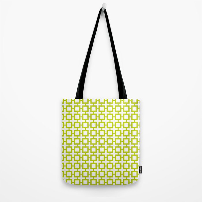 Lime Trellis Tote Bag by Margaret and Co Designs