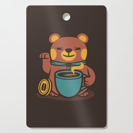  Bear Coffee Manekineko By Tobe Fonseca Cutting Board