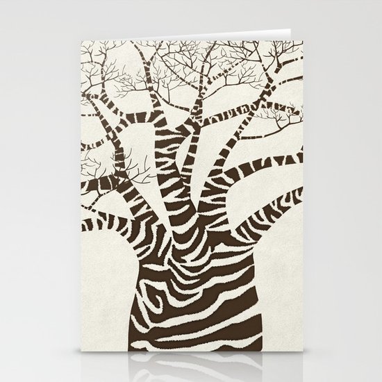 Zebra Tree Stationery Cards