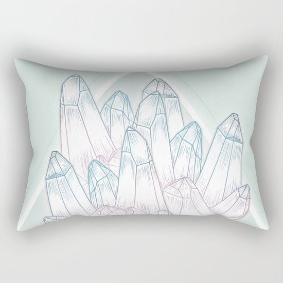 Crystals Rectangular Pillow