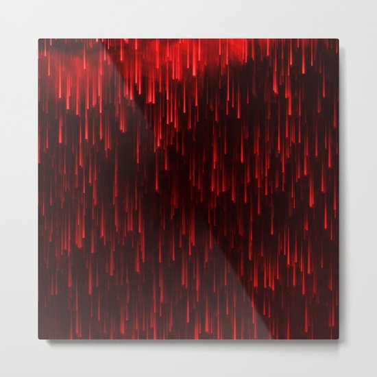 Raining Red Metal Print