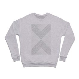 Stripe Geometric Arrow Crewneck Sweatshirt