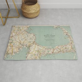 Vintage Map of Cape Cod (1917) Rug