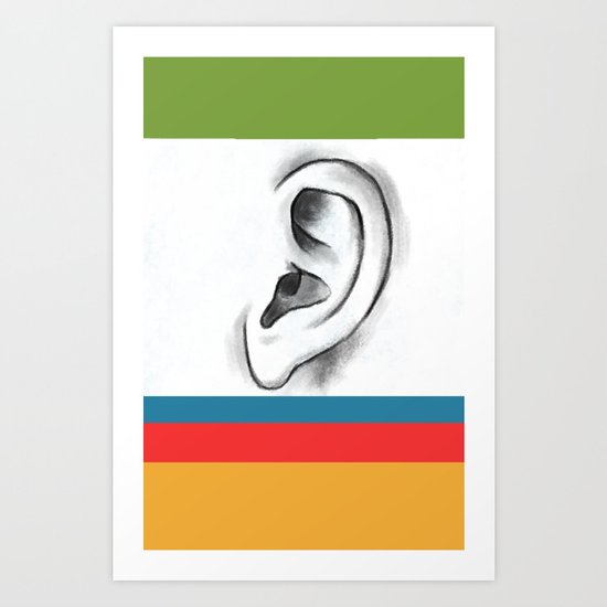 I am listening Art Print