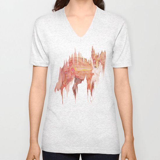Remix Red Fox Unisex V-Neck