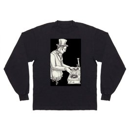 Cool Hipster Steampunk DJ Long Sleeve T-shirt