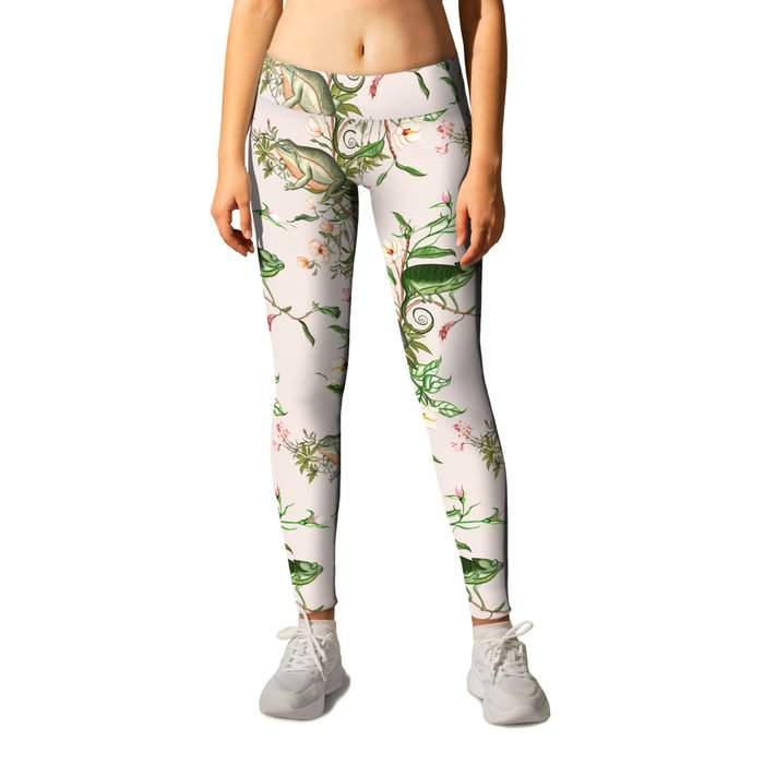 Chameleon and Frog Leggings