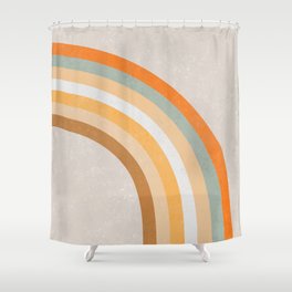 Retro Rainbow 70s colors #art print#society6 Shower Curtain