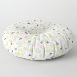 Silly Flowers Pastel Floor Pillow
