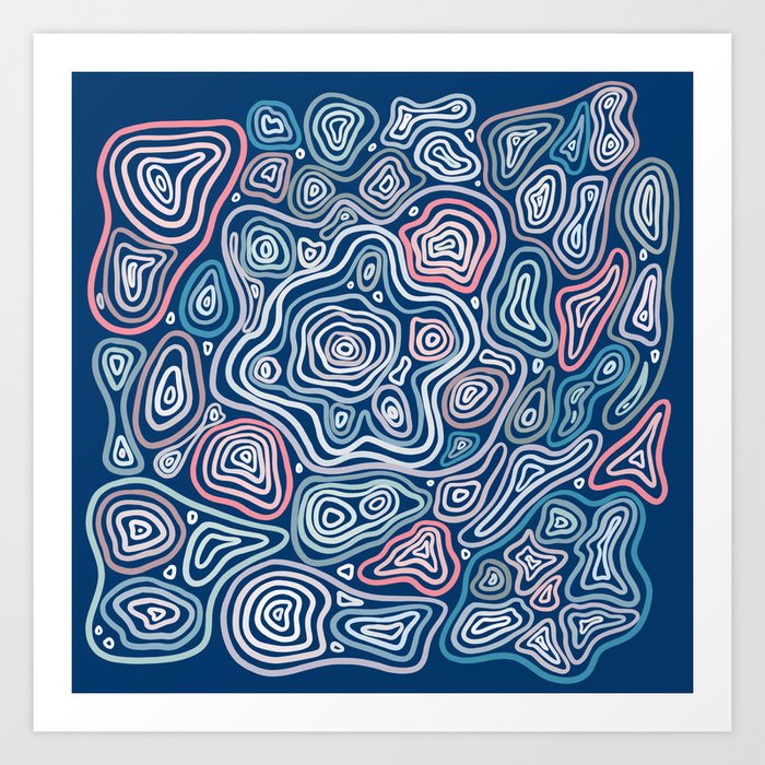 Abstract Geology Art Print By Elenanaylor Society6