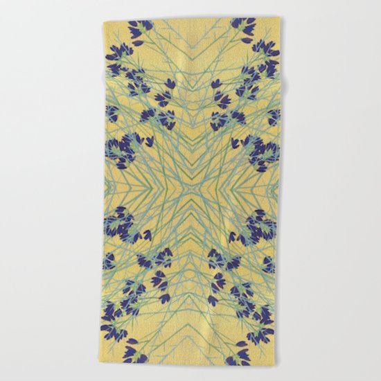 Smoke Tree Blooming Beach Towel