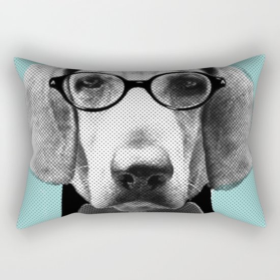 Mr Italian Bloodhound the Hipster Rectangular Pillow