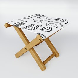 Italian breakfast Abstract Folding Stool