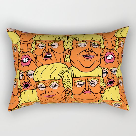 Trump Nightmare Pattern Rectangular Pillow