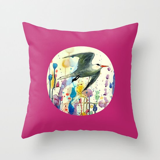 champs de mai Throw Pillow