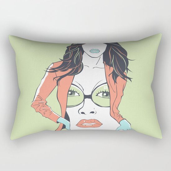 The face Rectangular Pillow