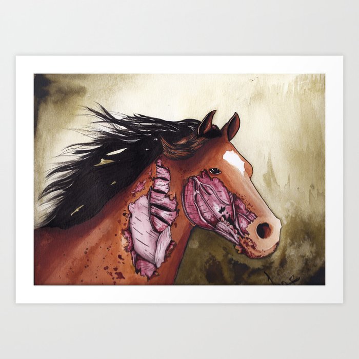 undead horse Art Print
