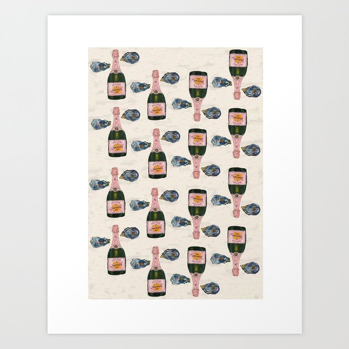 Champagne dreams and oysters on the half shell Art Print