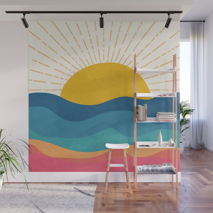 Sea Sunrise Wall Mural
