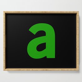 letter A (Green & Black) Serving Tray