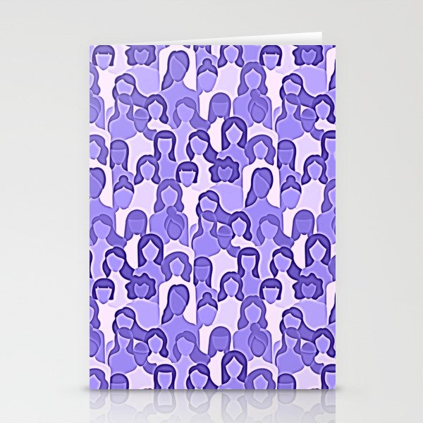 Together Strong - Women Power Purple Stationery Cards