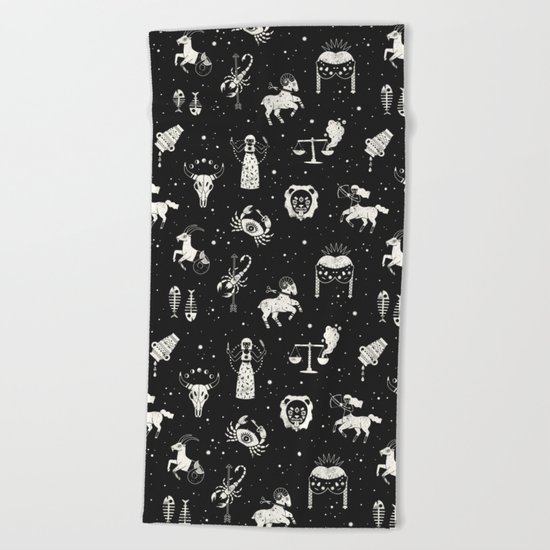 Strange Fortunes: Midnight Beach Towel