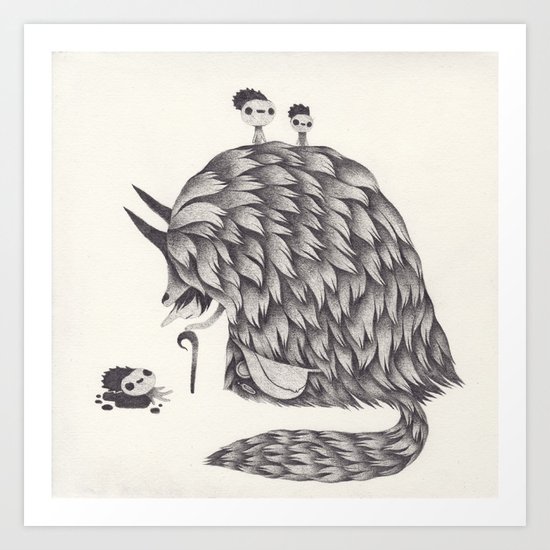 la chasse Art Print