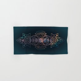 Dark Moon Phase Nebula Totem Hand & Bath Towel